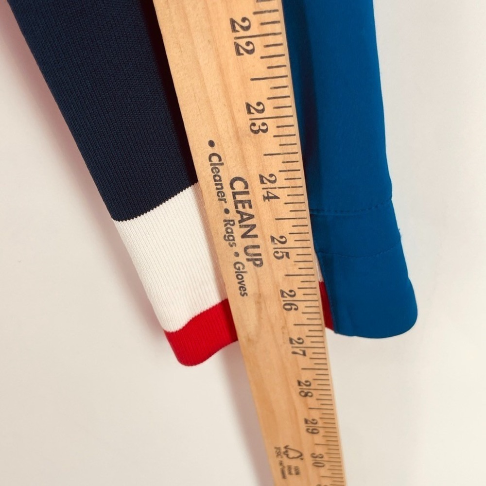 Greyson Sequoia Full Zip Jacket Blue S Logo Tennis Golf Retro Colorblock Preppy - Picture 6 of 14